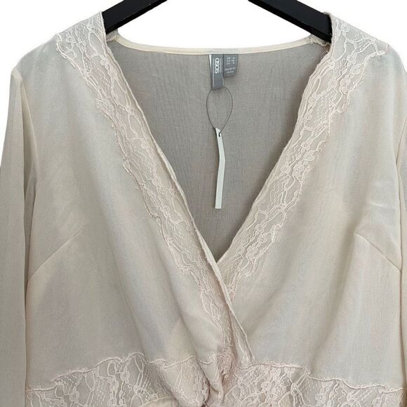 NWT ASOS sheer lace long sleeve size 4 - Picture 3 of 7